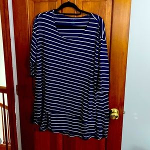 Lane Bryant striped Flowy shirt